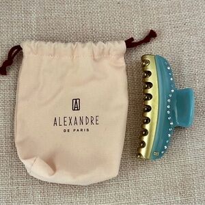 Alexandre de Paris - SORBET GLACÉ Sky Blue Hair Clips